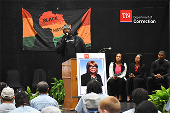 Photo from Northwest Correctional Complex during annual event for Black History Month.