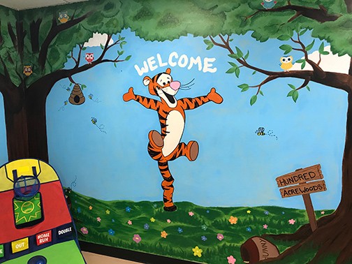 Photo of Wall Painting in a Child Visitation Area