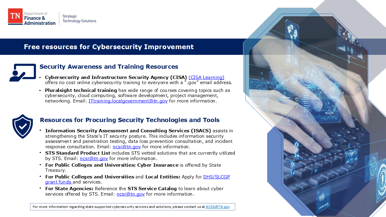 Grant-funded Resources for Cybersecurity Improvement