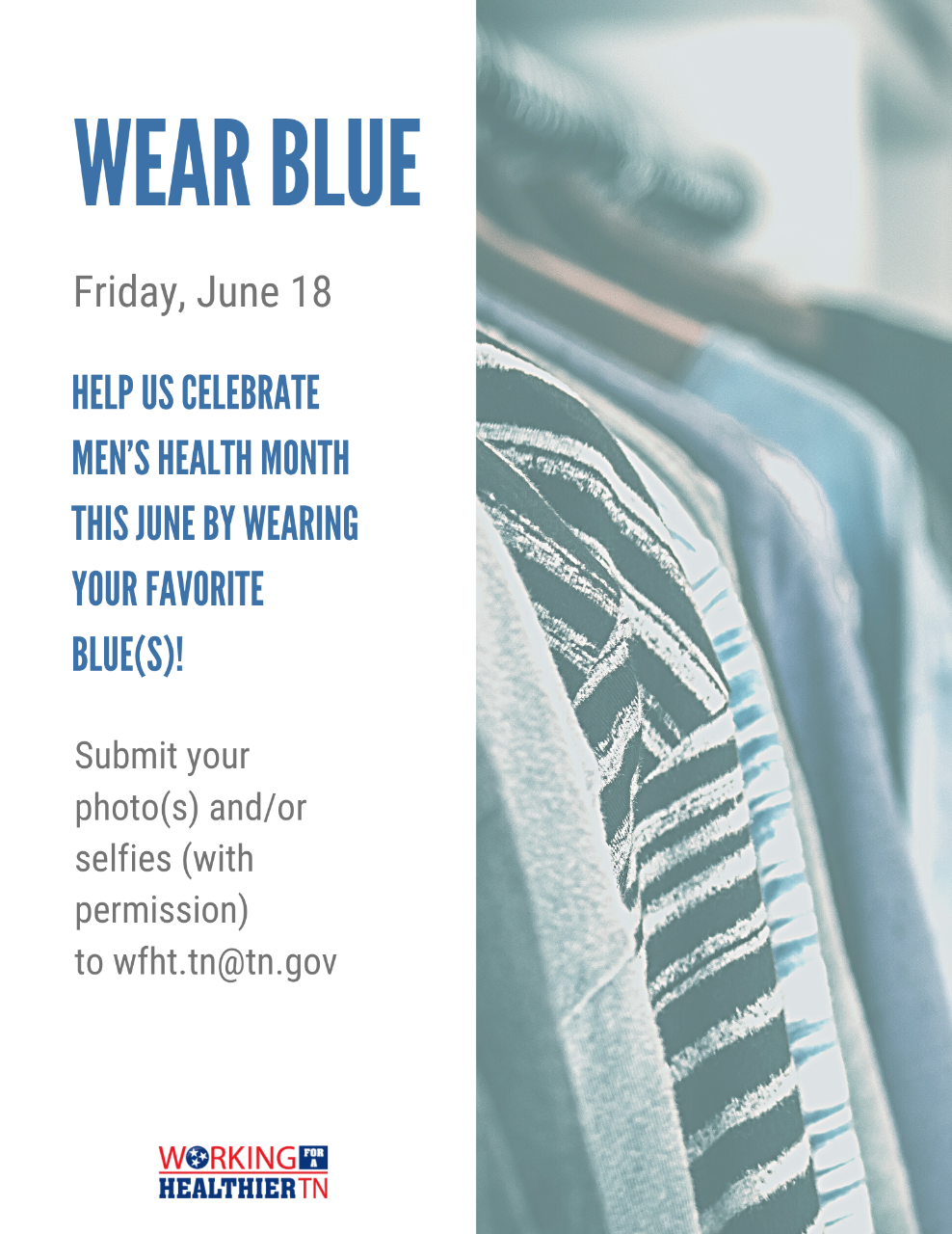 Wear BLUE_Men's Health Month
