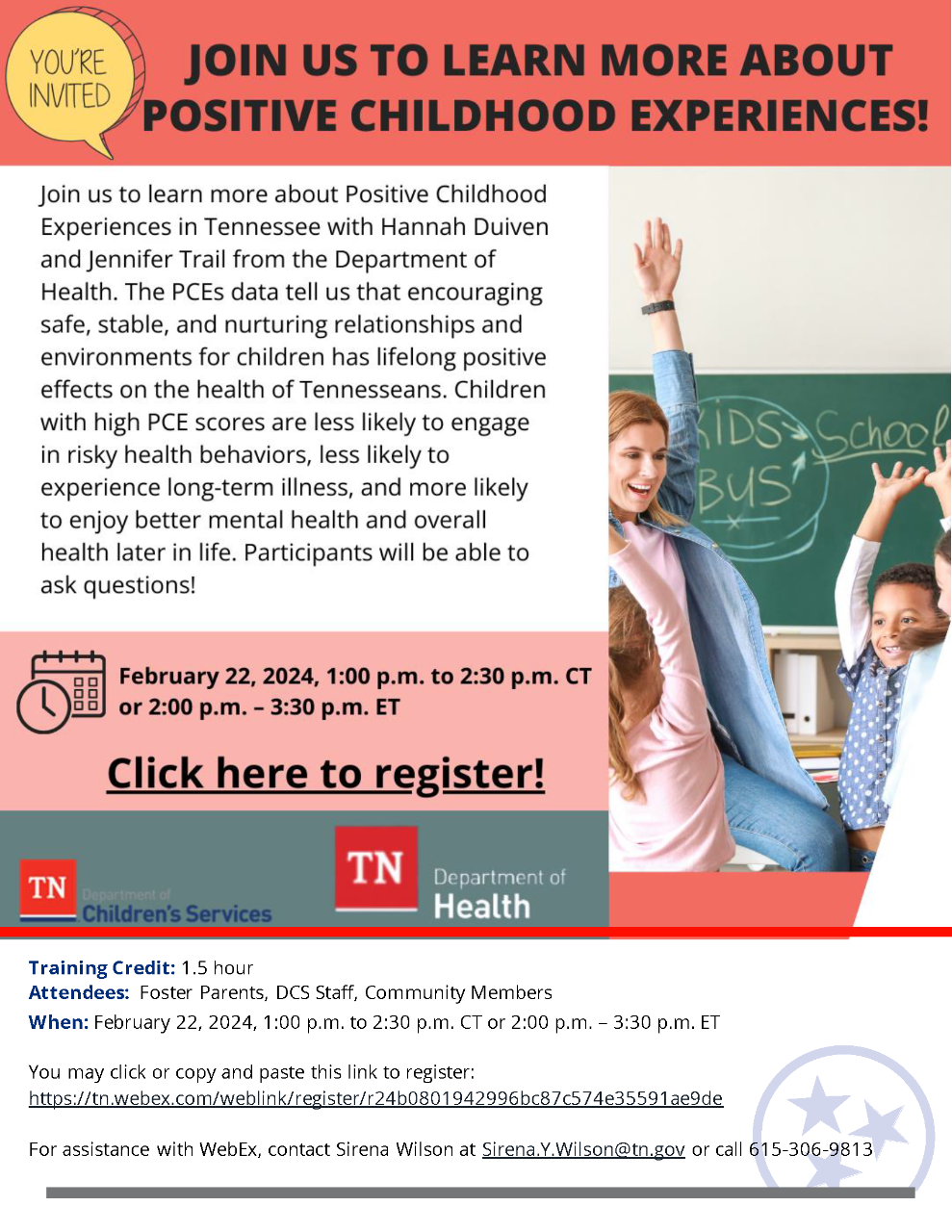 Positive Childhood Experiences with TN DOH registration - Webex