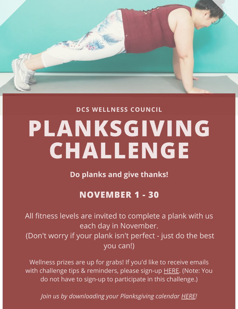 WFHT Holiday | Fall | Planksgiving | Olympics | Stair Climb