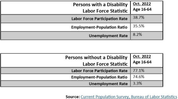 National Statistics on the Employment of People with Disabilities
