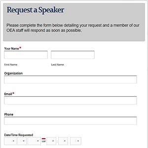 Request an OEA Speaker