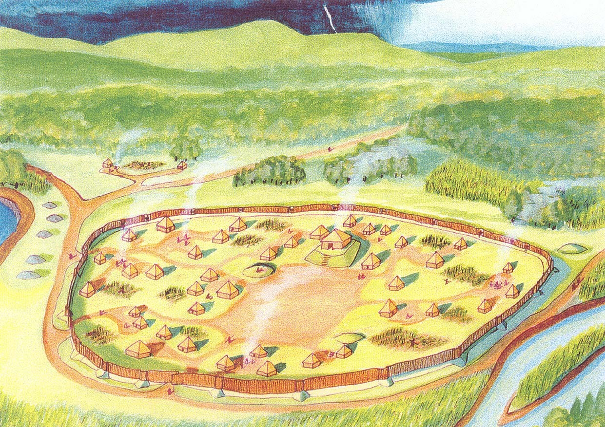 James Miller's recreation of the Sellars Farm village. 