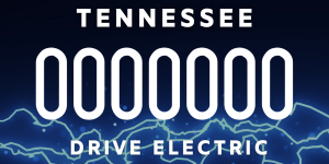 Drive Electric Tennessee License Plate