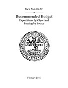 The Budget, Fiscal Year 2017-2018 Cover