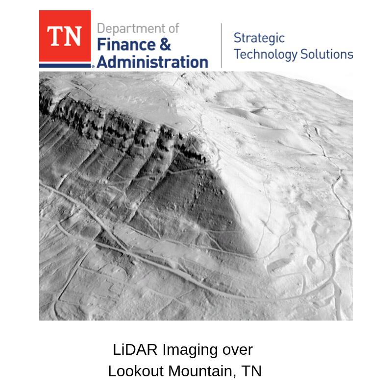 LiDAR Imaging over Lookout Mountain