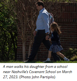 man walking daughter