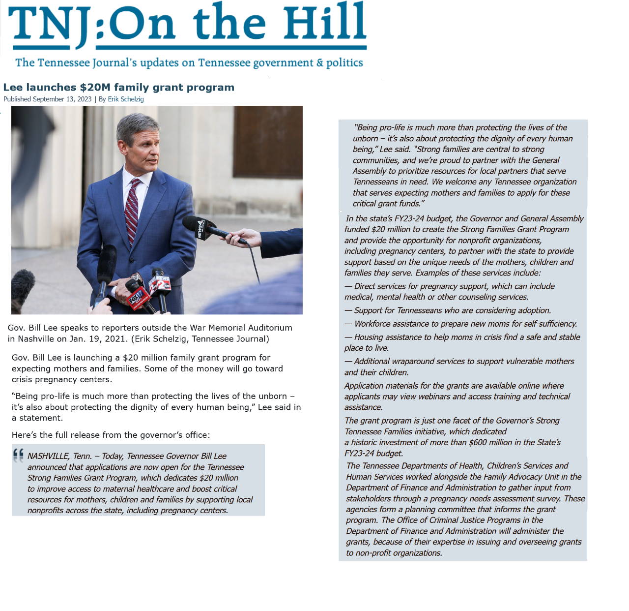 Tennessee Journal Tennessee Journal