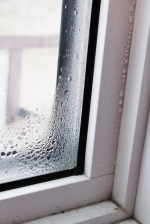 water condensation on bad window