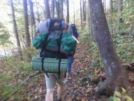 hiker on the Appliachian Trail