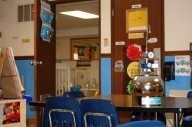 photo of testing air inside child care room