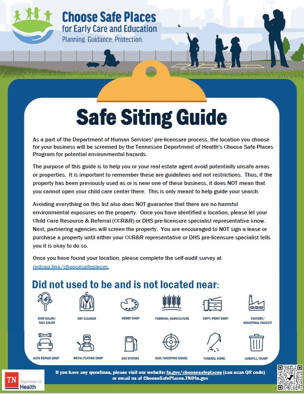 Choose Safe Places Safe Siting Guide image.  Downloadable