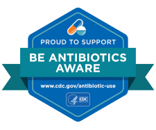 logo for the CDC be antibiotics aware campaign