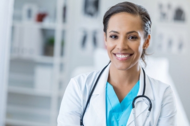 Healthcare provider in office Healthcare provider in office