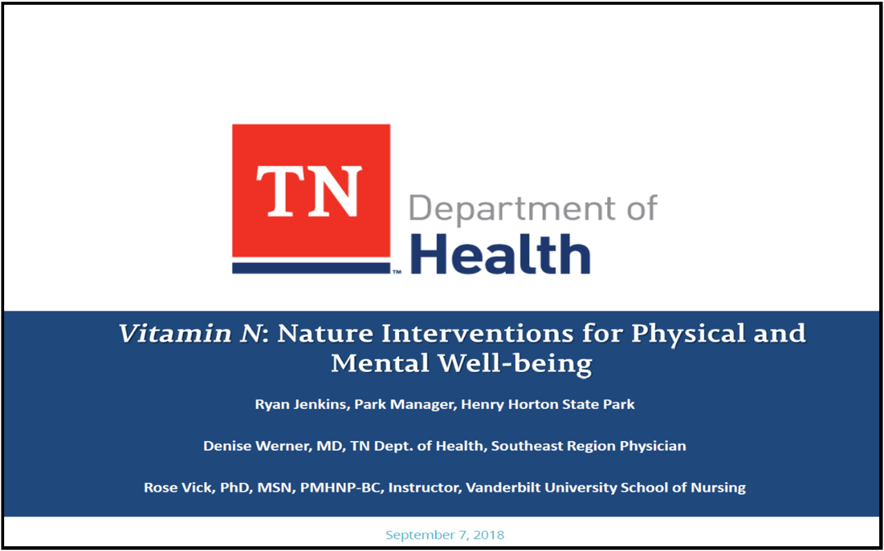 Vitamin N Nature Interventions Webinar Screenshot