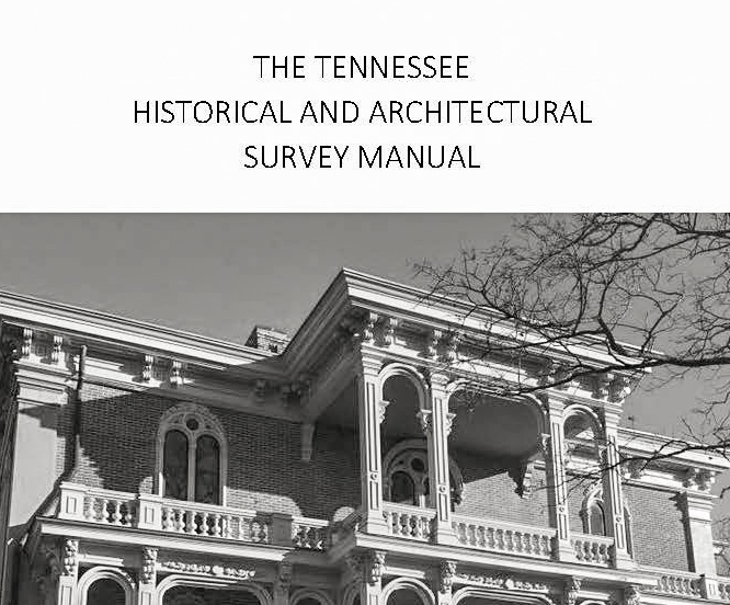 Front cover of the Tennessee Historical Commission's Survey Manual