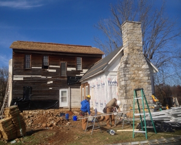 Sabine Hill State Historic Site in Elizabethton, TN under construction