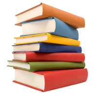 stack of books cutout
