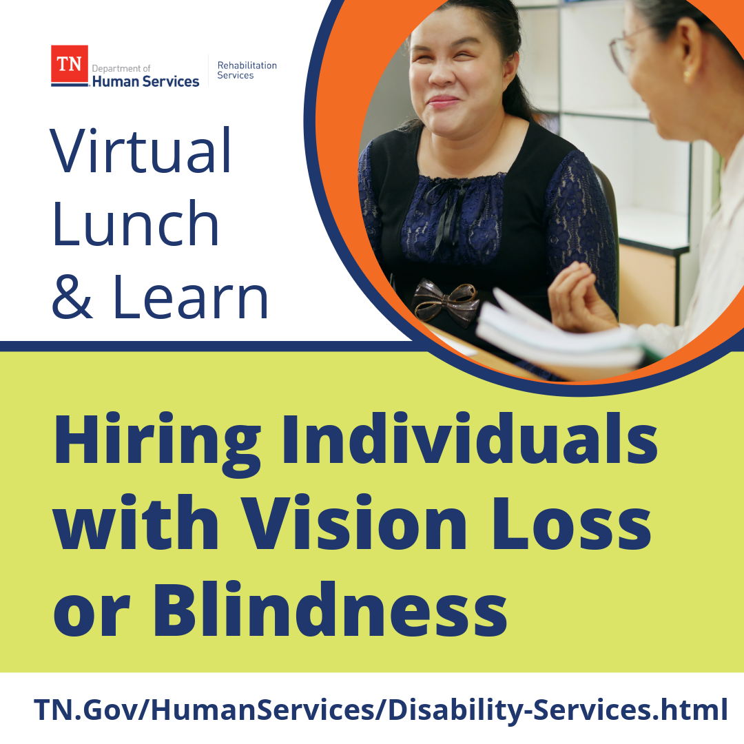 Vision Loss and Blindness Lunch and Learn-1-Square 1080x1080 Decorative image