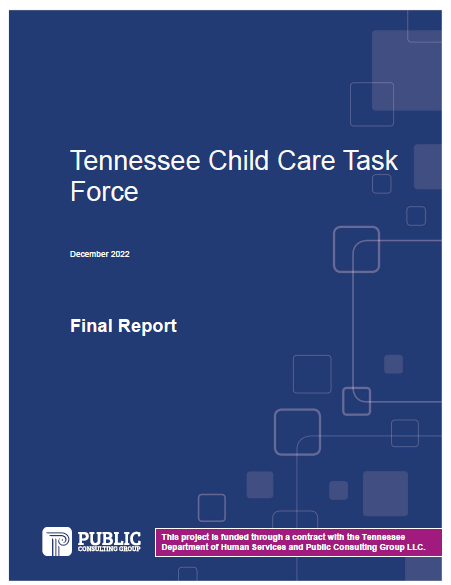 Tennessee Child Care Task Force Final Report