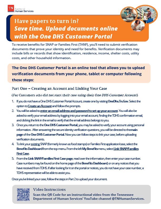 One DHS Customer Portal Instructions for Existing Customers
