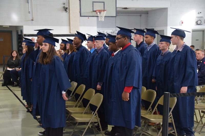 The first class of the Tennessee Volunteer ChalleNGe Academy prepares for Graduation.  Twenty-three candidates completed the 22 week course.