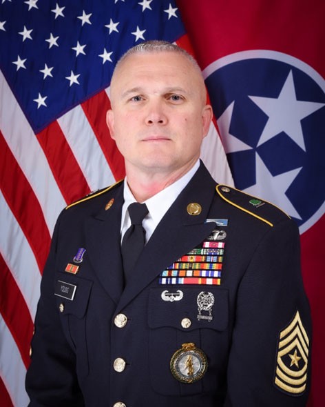 Sgt. Maj. Matthew “Heath” Young is appointed as the Tennessee Army National Guard’s State Command Sergeant Major, effective Jan. 27.  (Tennessee Military Department photo) 