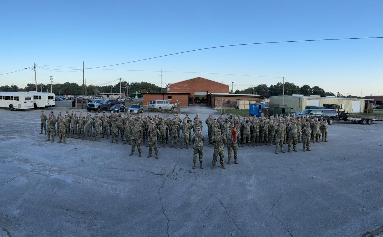 More than 125 Soldiers from the Tennessee National Guard’s 1175th Transportation Company departed Tennessee Wednesday, October 11, on the first leg of a year-long deployment to the Southwest border.  (Submitted Photo)