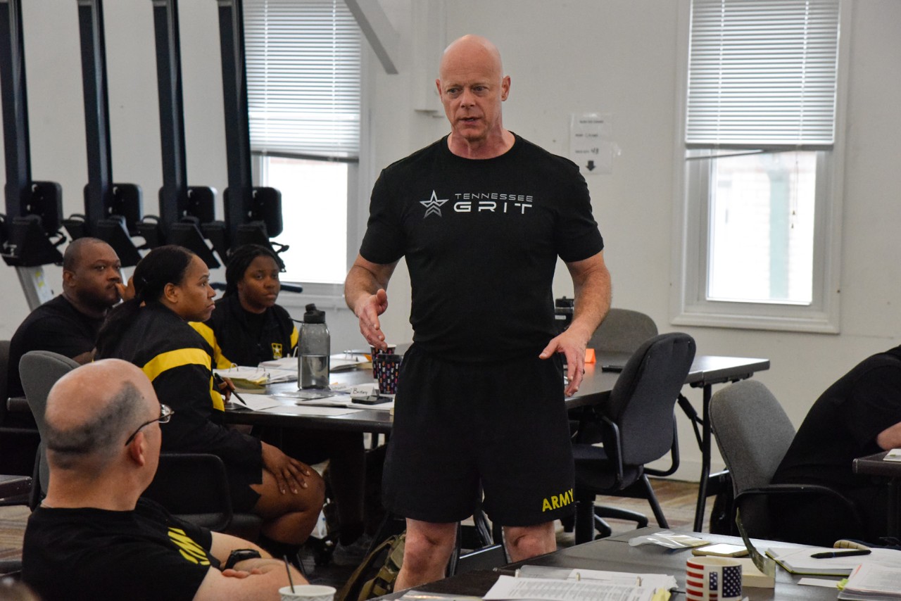 Sgt. 1st Class Ken Weichert is the creator and lead instructor of GRIT, Guard Readiness Improvement Training.  