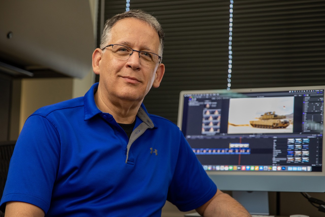 Ashland City native William Jones retired from the Tennessee Military Department after nearly 30 years of service with the department and Tennessee National Guard as a journalist, broadcast engineer, and Audio-Visual Production Specialist. (photo by Spc. Landon Evans)