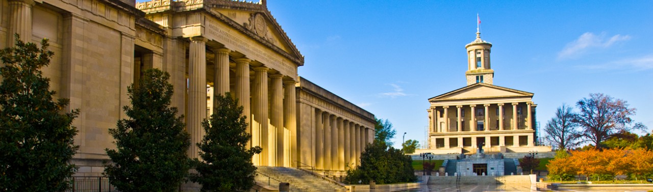 War Memorial and State Capitol Buildings