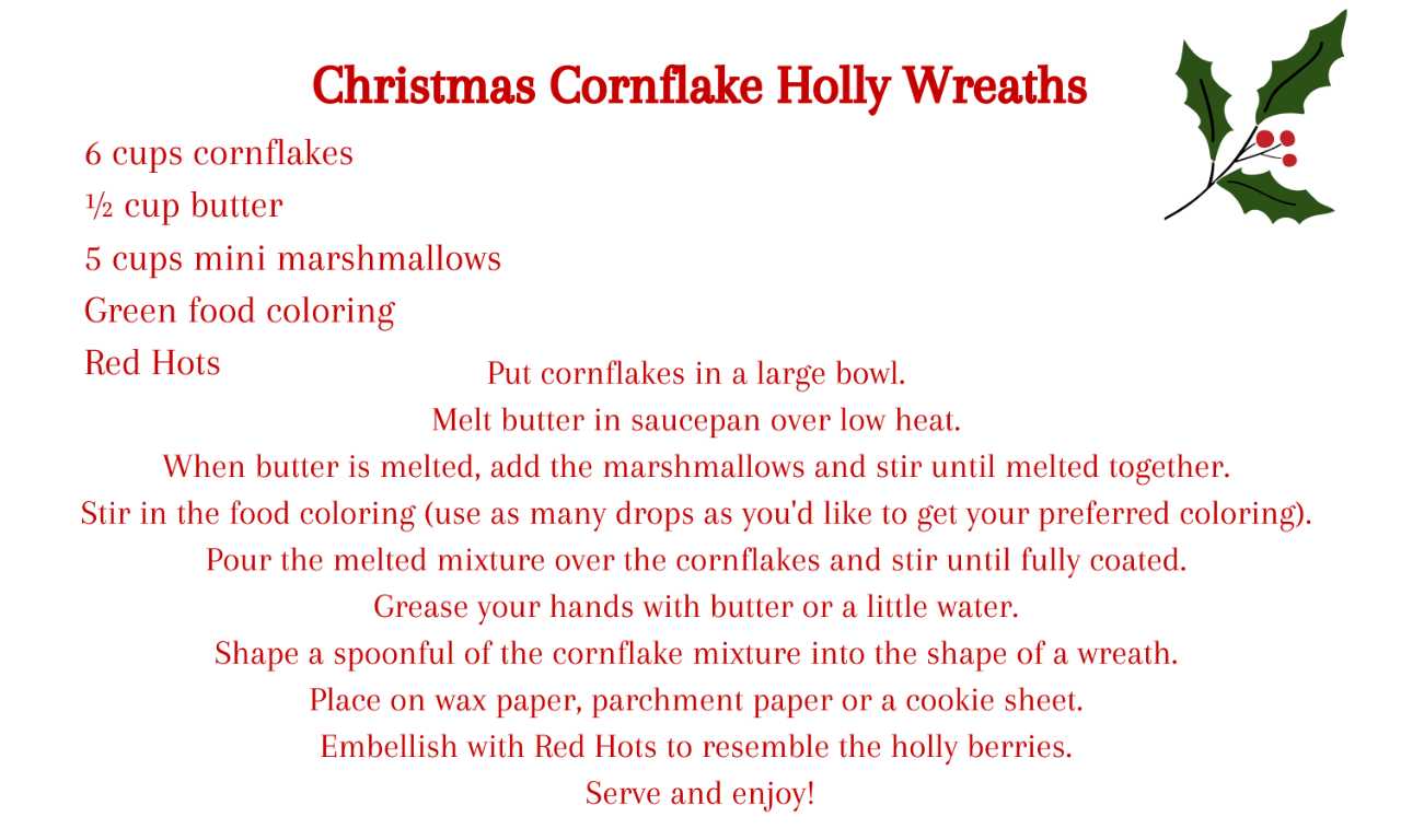 ChristmasCornflakeHollyWreaths