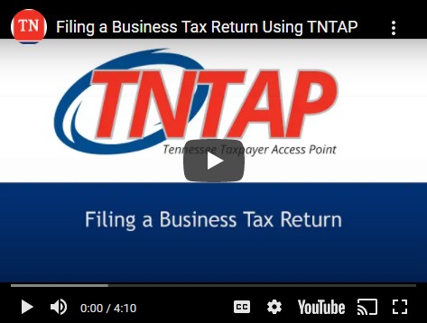 Filing a Business Tax Return on TNTAP