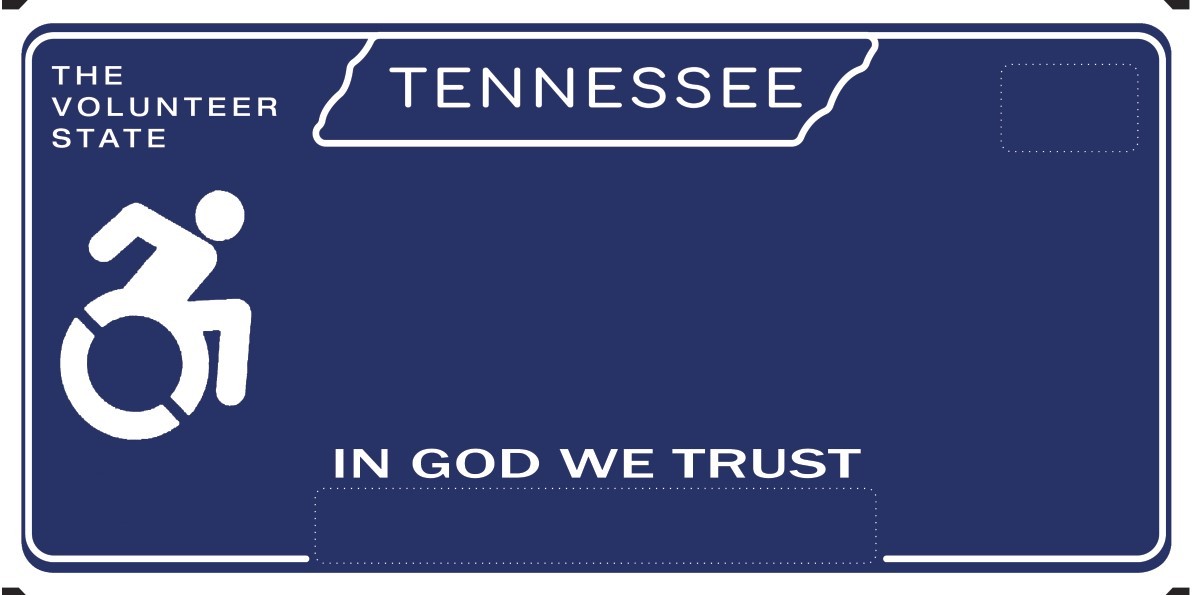 Disabled Passenger License Plate – In God We Trust Disabled Passenger License Plate – In God We Trust