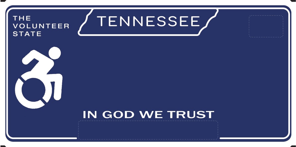 Disabled Passenger License Plate – Permanently Confined to Wheelchair – In God We Trust Disabled Passenger License Plate – Permanently Confined to Wheelchair – In God We Trust
