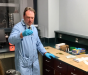 color test 2 picture of forensic scientist
