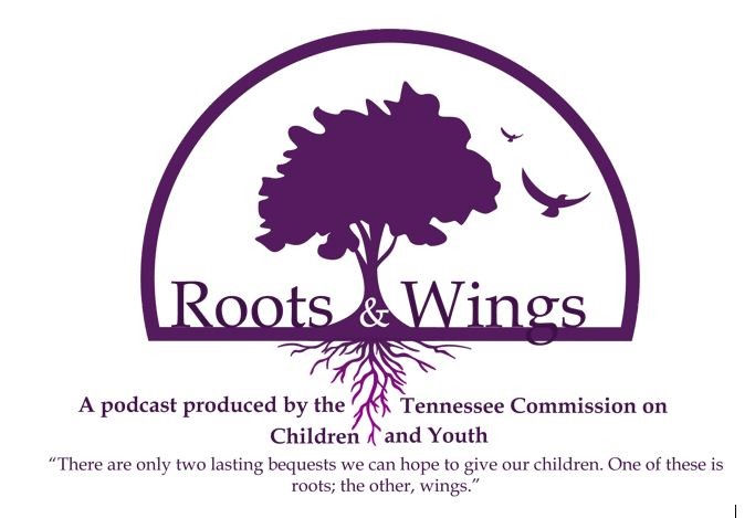 R&W logo on white with quote Roots and Wings logo: A tree with deep roots and flying birds. A tagline of, "There are only two lasting bequests we can hope to give our children. One of these is roots; the other, wings."