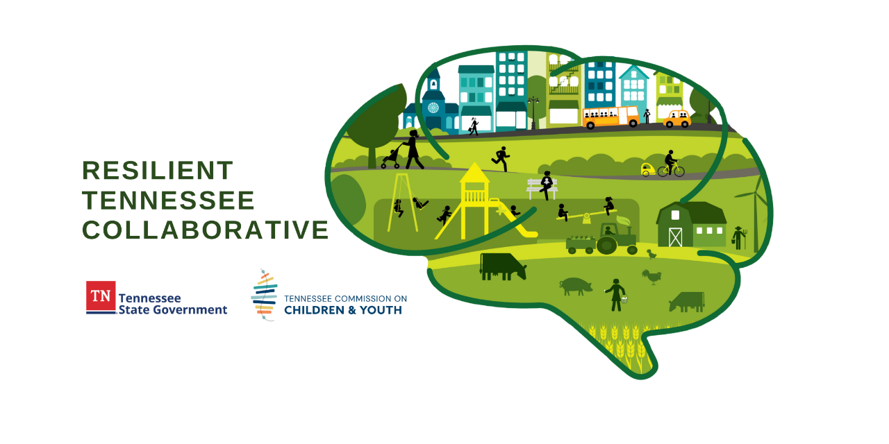 Resilient TN Collaborative Brain logo paired with TN state logo and TCCY logo
