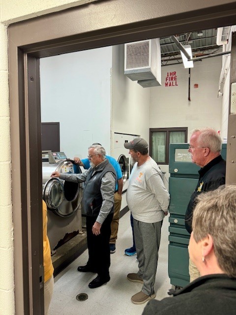 Smith Co jail - Dekalb CCP March 2025 p1 image of Smith County jail tour with Dekalb County commissioners