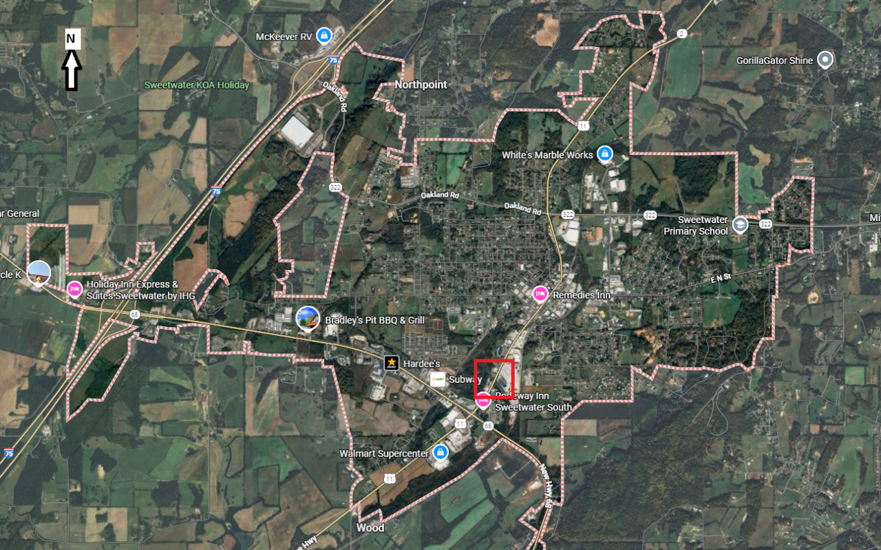 Monroe 124490.00 Zoomed Out Location