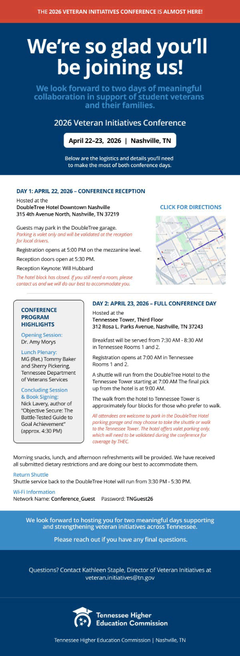 2026 Veterans Initiative Conference Graphic