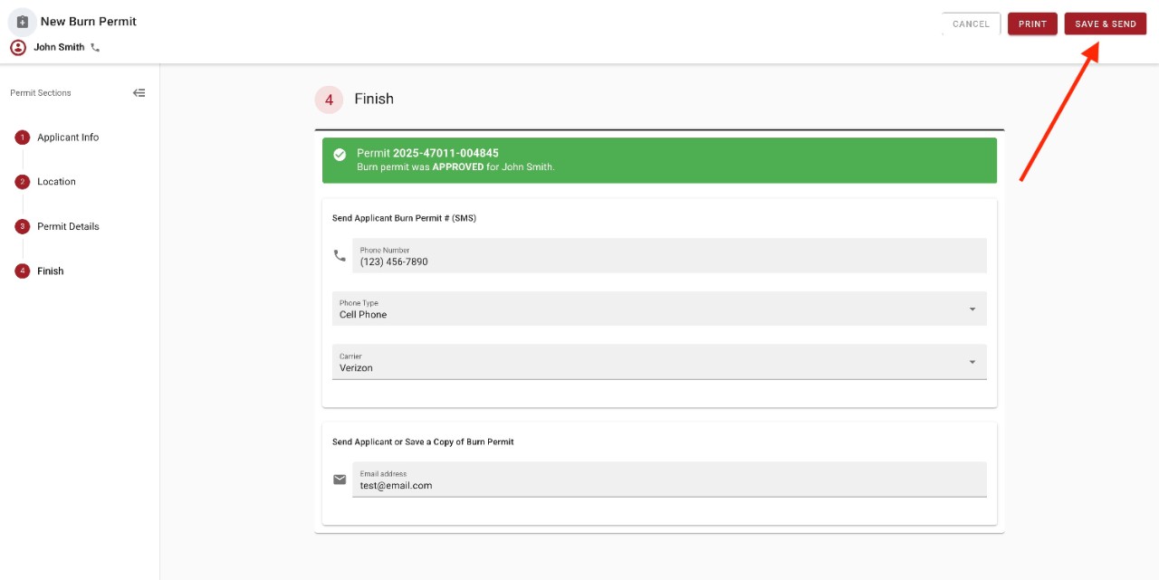 Online Burn Permit System Instructions 5