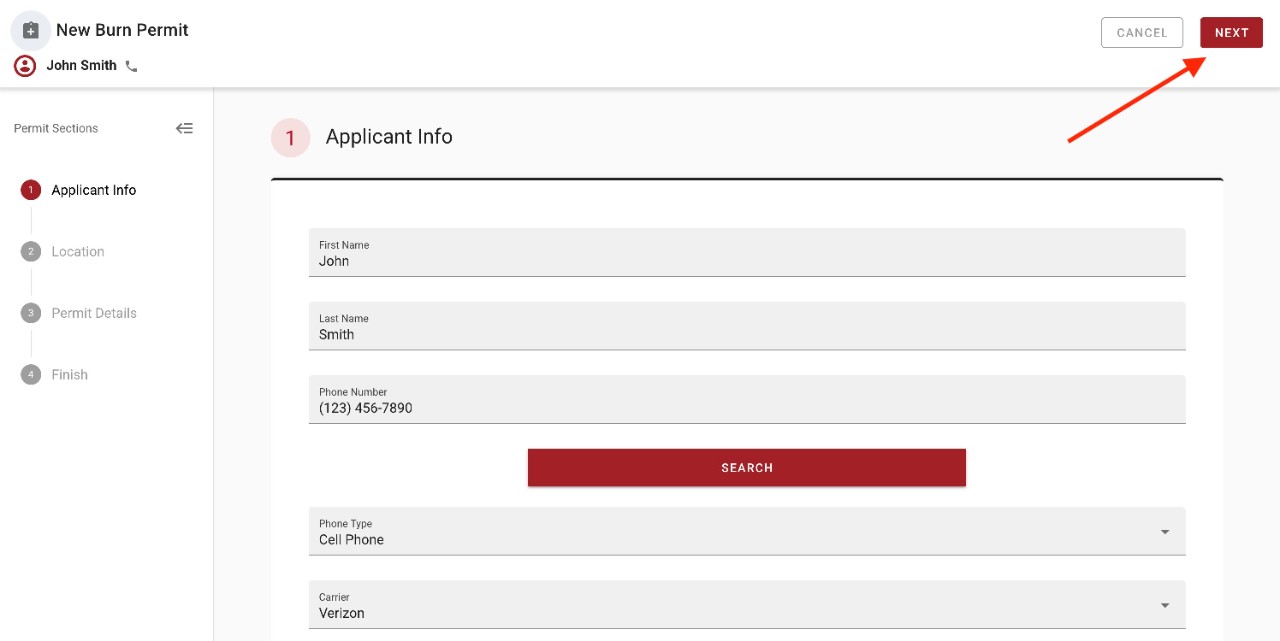 Online Burn Permit System Instructions 2