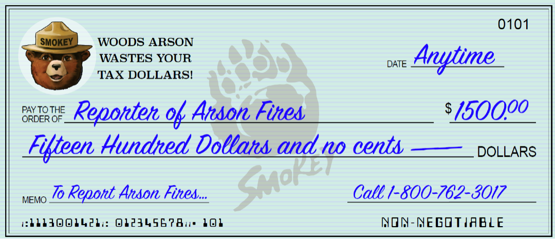Arson Hotline Reward
