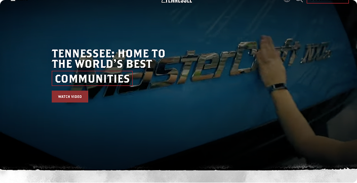 Screenshot of TNECD website home page