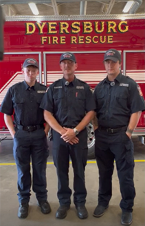 Photo of 3 people at Dyersburg Fire Department