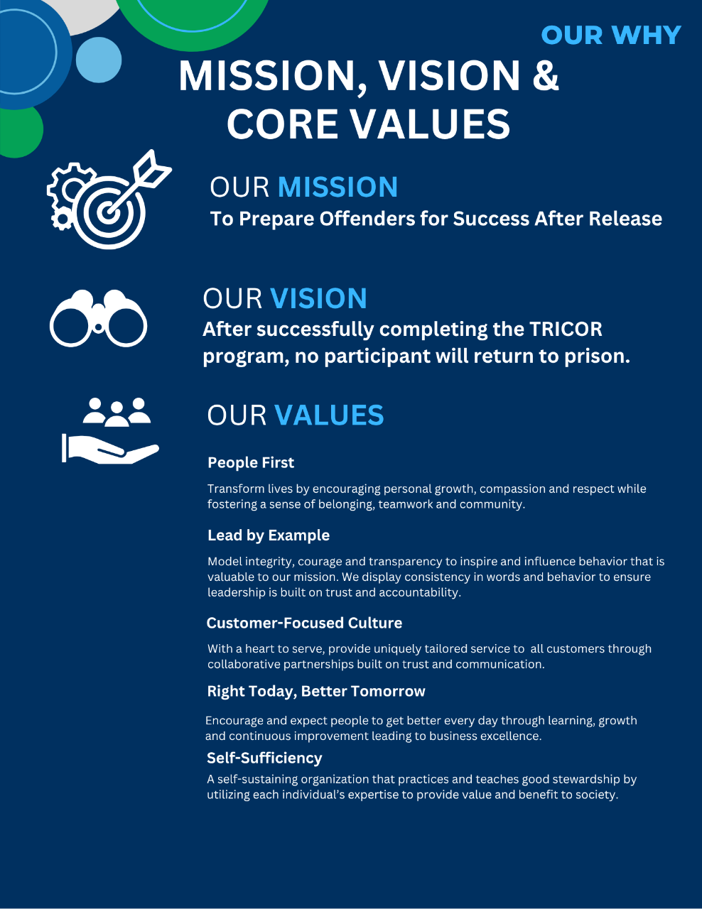 Mission Vision and Values