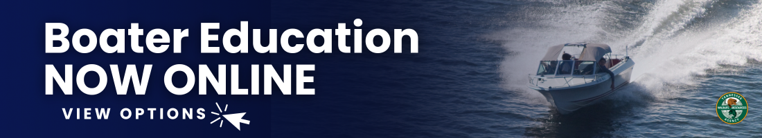 Boater Education Certification is now online, view the different options.
